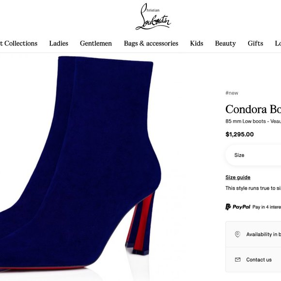 Christian Louboutin Condora Botta Ankle Boots 85mm 39.5 - Picture 3 of 9